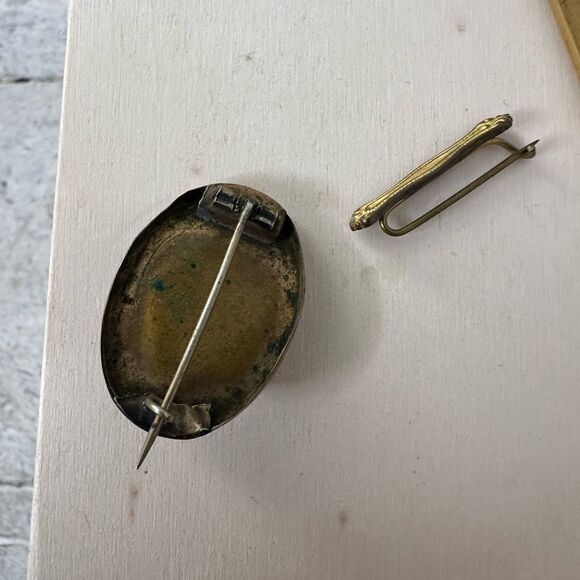 Antique Gold Fill Pins And Cufflinks 5 Piece - Picture 4 of 10